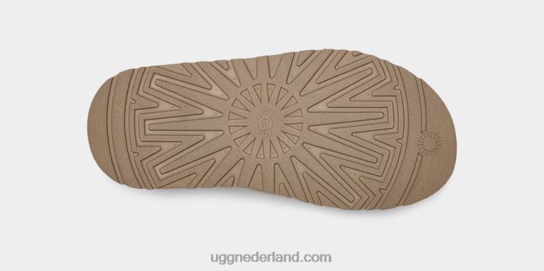 vrouwen kastanje UGG disco sherpa corduroy glijbaan 686ZP55
