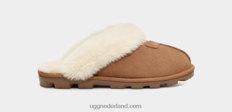 vrouwen kastanje UGG flirt pantoffel 686ZP486