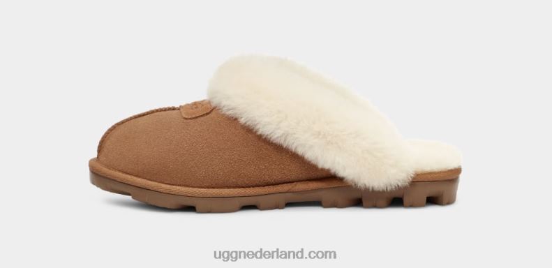 vrouwen kastanje UGG flirt pantoffel 686ZP486