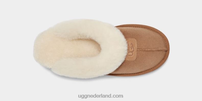vrouwen kastanje UGG flirt pantoffel 686ZP486