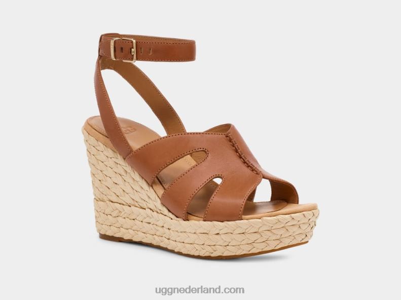 vrouwen kastanje leer UGG careena 686ZP60