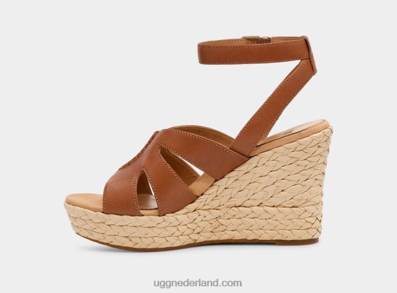 vrouwen kastanje leer UGG careena 686ZP60