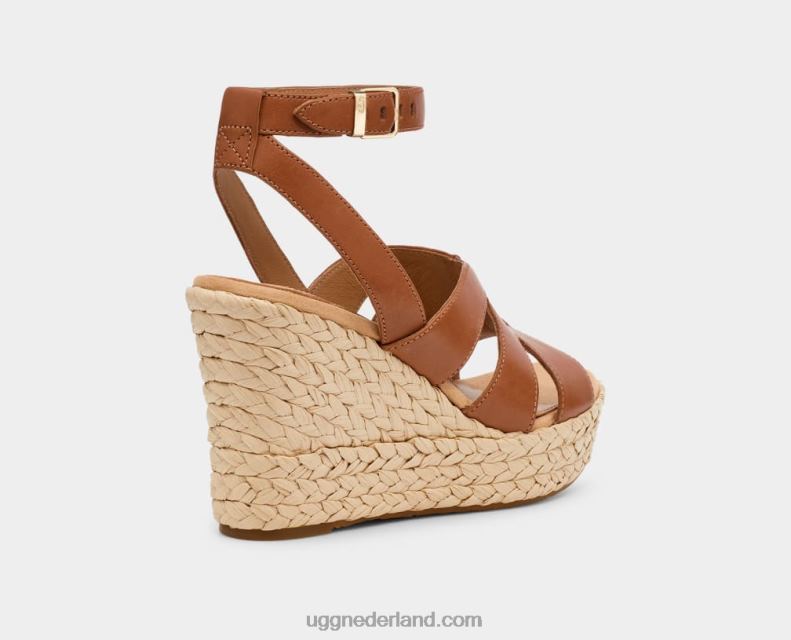 vrouwen kastanje leer UGG careena 686ZP60