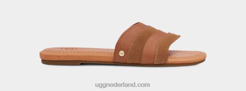 vrouwen kastanje leer UGG ximena 686ZP828