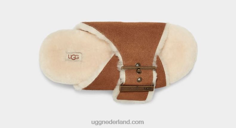 vrouwen kastanje suède UGG buiten gesp 686ZP788