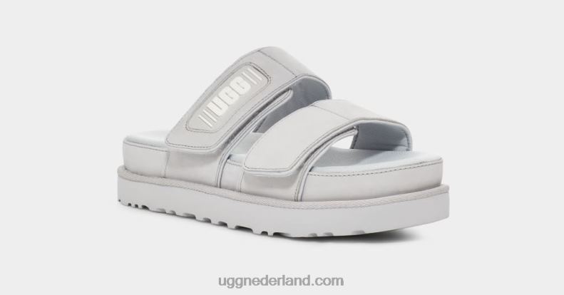 vrouwen metaalgrijs leer UGG groener 686ZP2141