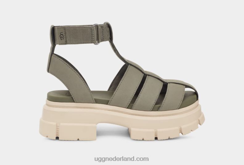 vrouwen mosgroen UGG Ashton strappy 686ZP466