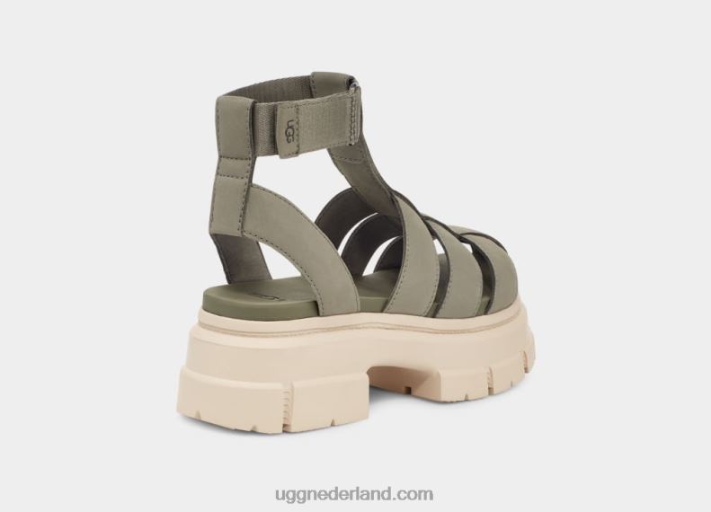 vrouwen mosgroen UGG Ashton strappy 686ZP466
