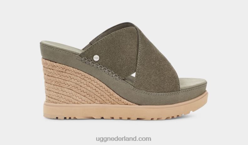 vrouwen mosgroen UGG abt glijbaan 686ZP452