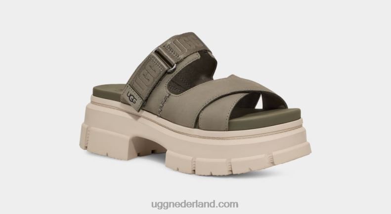 vrouwen mosgroen UGG ashton glijbaan 686ZP465
