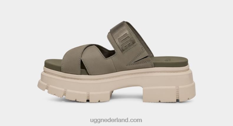 vrouwen mosgroen UGG ashton glijbaan 686ZP465