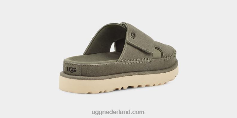 vrouwen mosgroen UGG goldenstar dwarsschuif 686ZP438