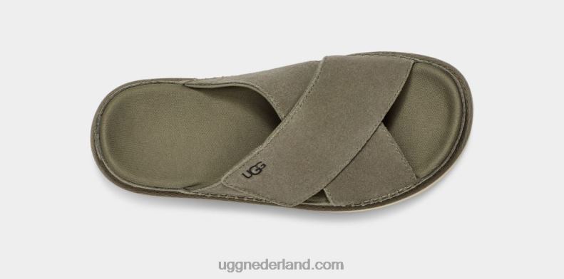 vrouwen mosgroen UGG goldenstar dwarsschuif 686ZP438