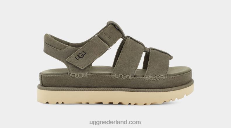 vrouwen mosgroen UGG gouden ster riem 686ZP455