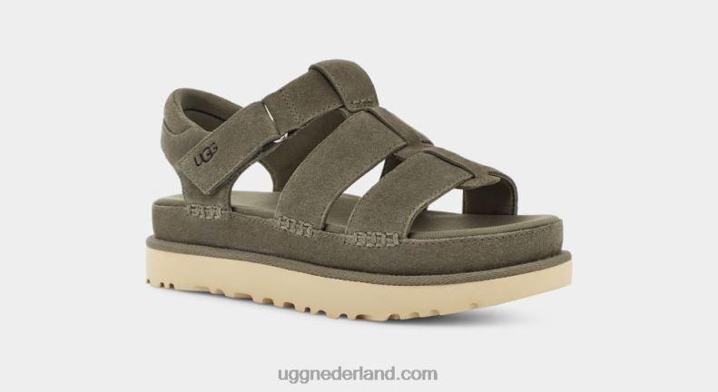 vrouwen mosgroen UGG gouden ster riem 686ZP455