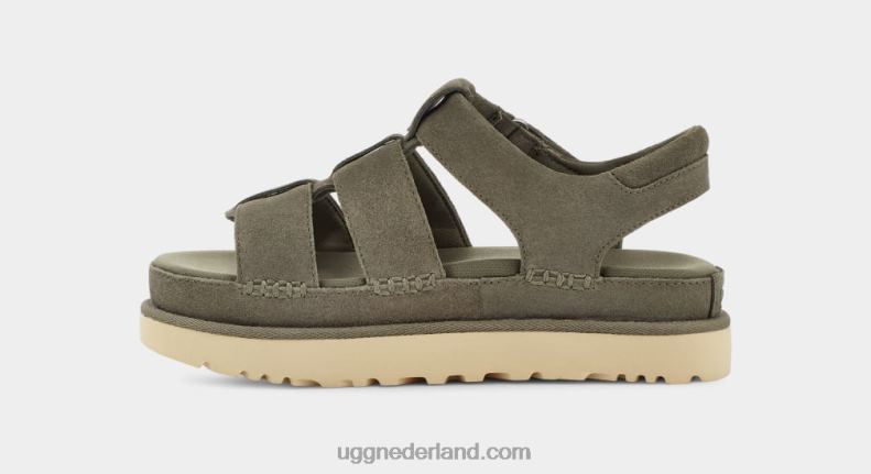 vrouwen mosgroen UGG gouden ster riem 686ZP455