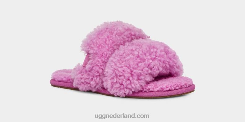 vrouwen paarse robijn UGG maxi krullende scuffetta 686ZP681