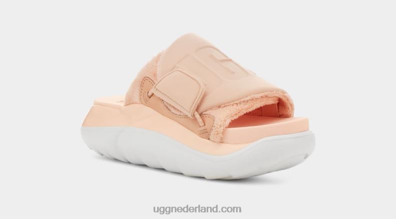 vrouwen perzik fuzz UGG la wolken glijbaan 686ZP65