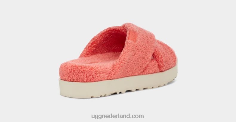 vrouwen perzik geluk UGG fuzz sugar badstof dwarsschuif 686ZP821