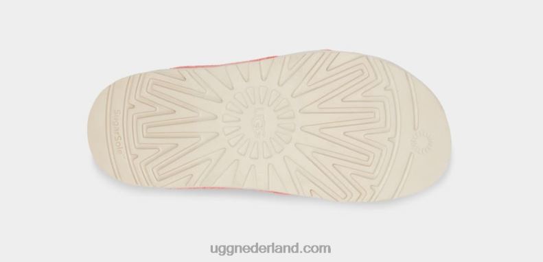 vrouwen perzik geluk UGG fuzz sugar badstof dwarsschuif 686ZP821