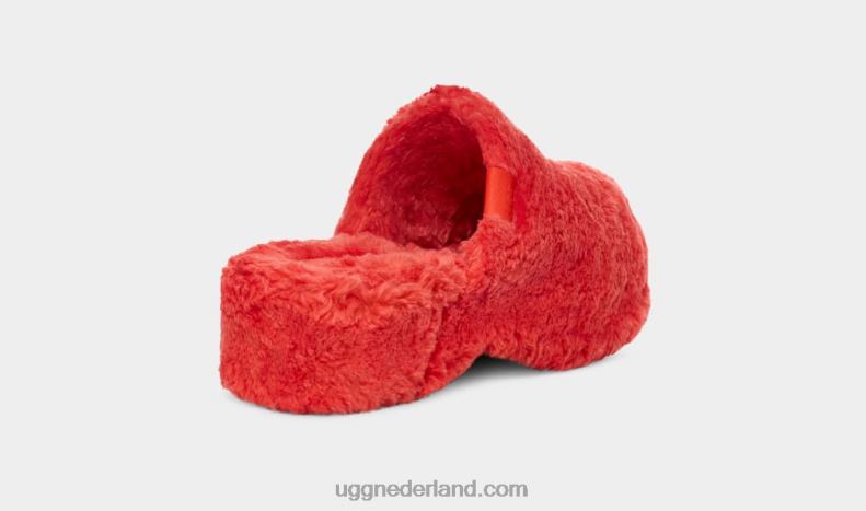 vrouwen rode stroom UGG fuzz suiker klomp 686ZP47