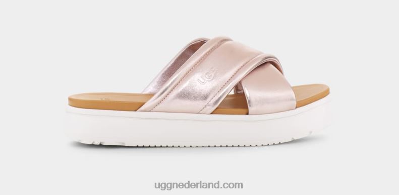 vrouwen rosé goud metallic UGG zayne crossband metallic 686ZP44