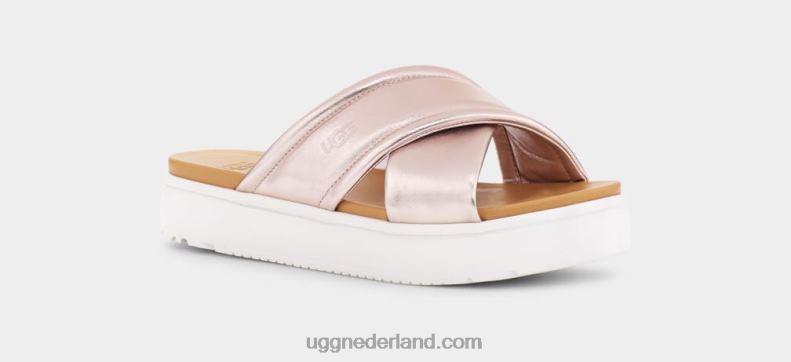 vrouwen rosé goud metallic UGG zayne crossband metallic 686ZP44