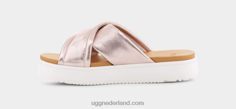 vrouwen rosé goud metallic UGG zayne crossband metallic 686ZP44
