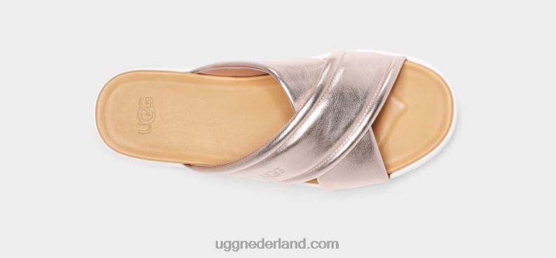 vrouwen rosé goud metallic UGG zayne crossband metallic 686ZP44