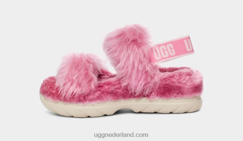 vrouwen roze UGG pluizige suiker sandaal 686ZP741