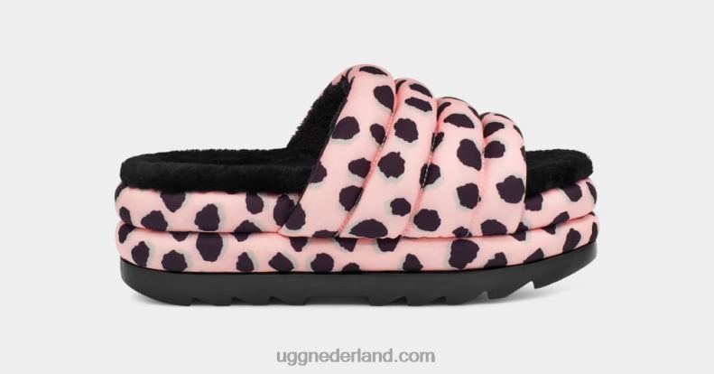 vrouwen roze sint-jakobsschelp UGG maxi dia cheetah print 686ZP2139