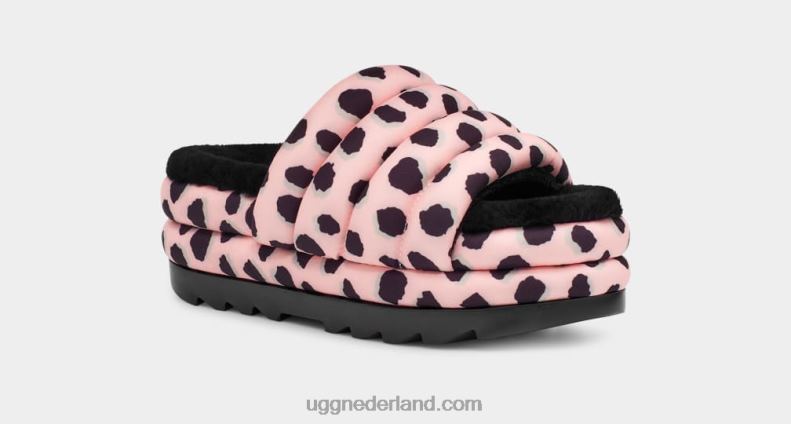 vrouwen roze sint-jakobsschelp UGG maxi dia cheetah print 686ZP2139