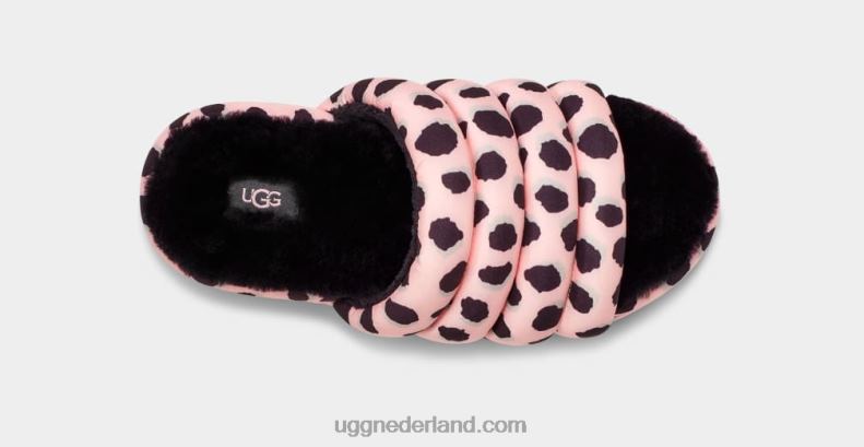 vrouwen roze sint-jakobsschelp UGG maxi dia cheetah print 686ZP2139