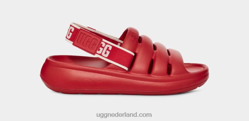 vrouwen samba rood UGG sport ja glijbaan 686ZP444