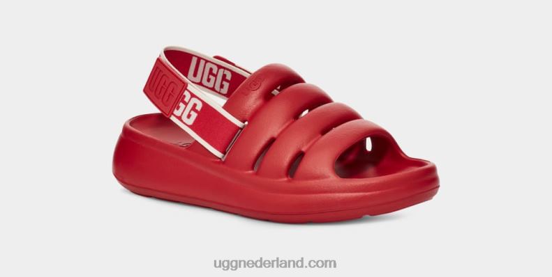 vrouwen samba rood UGG sport ja glijbaan 686ZP444