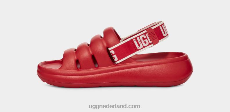 vrouwen samba rood UGG sport ja glijbaan 686ZP444