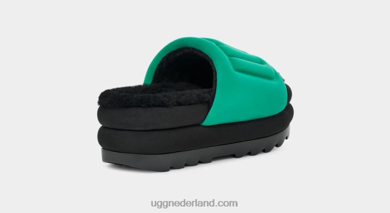 vrouwen smaragdgroen/zwart UGG maxi grafische dia 686ZP758