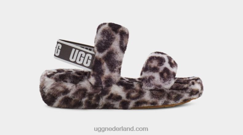 vrouwen stormachtig grijs UGG oh ja panterprint 686ZP815