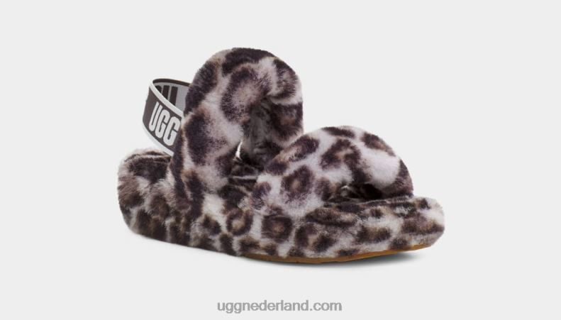 vrouwen stormachtig grijs UGG oh ja panterprint 686ZP815