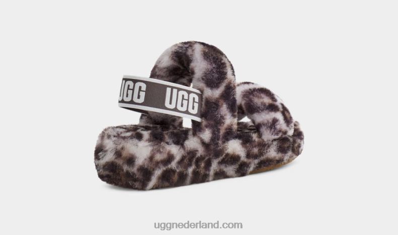 vrouwen stormachtig grijs UGG oh ja panterprint 686ZP815