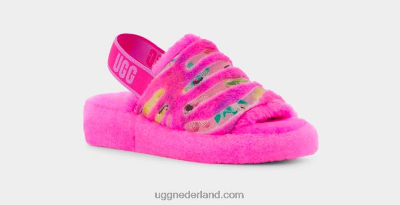 vrouwen tof roze UGG pluis ja tijgerbloem 686ZP804