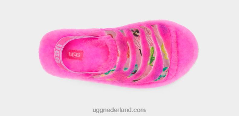 vrouwen tof roze UGG pluis ja tijgerbloem 686ZP804