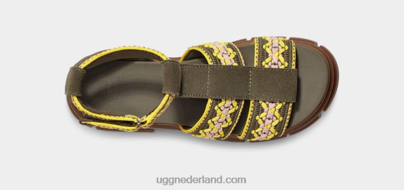 vrouwen verbrande olijf UGG ashton erfgoed vlecht 686ZP502