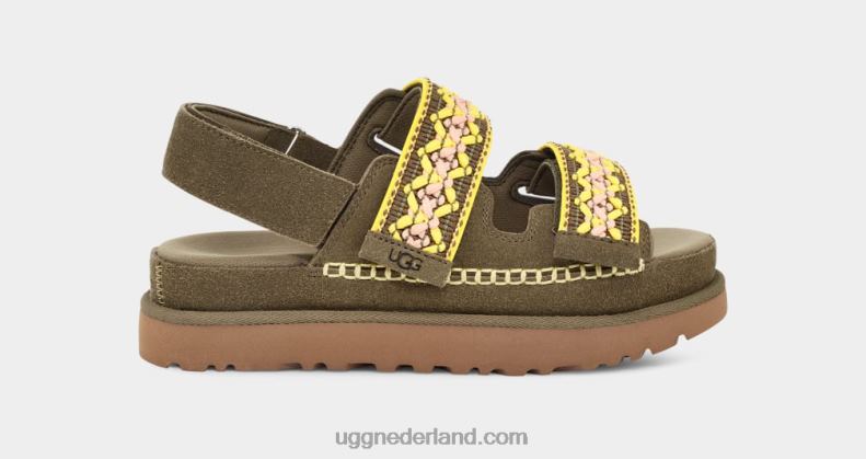 vrouwen verbrande olijf UGG goldenstar erfgoed vlecht 686ZP515