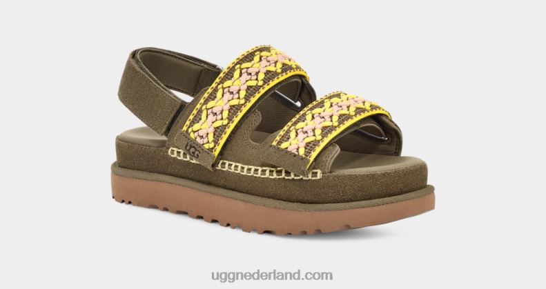 vrouwen verbrande olijf UGG goldenstar erfgoed vlecht 686ZP515