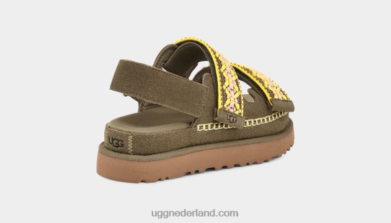 vrouwen verbrande olijf UGG goldenstar erfgoed vlecht 686ZP515