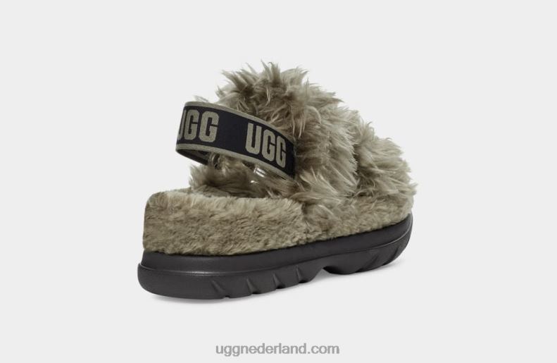 vrouwen verbrande olijf UGG pluizige suiker sandaal 686ZP739