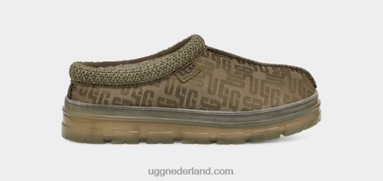 vrouwen verbrande olijf UGG tasman grafisch monogram 686ZP616