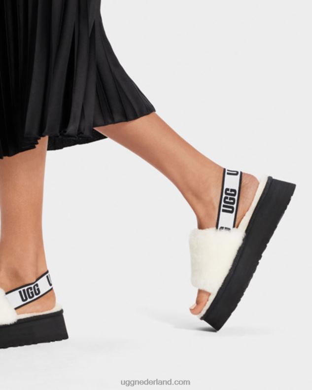vrouwen wit UGG disco glijbaan 686ZP77
