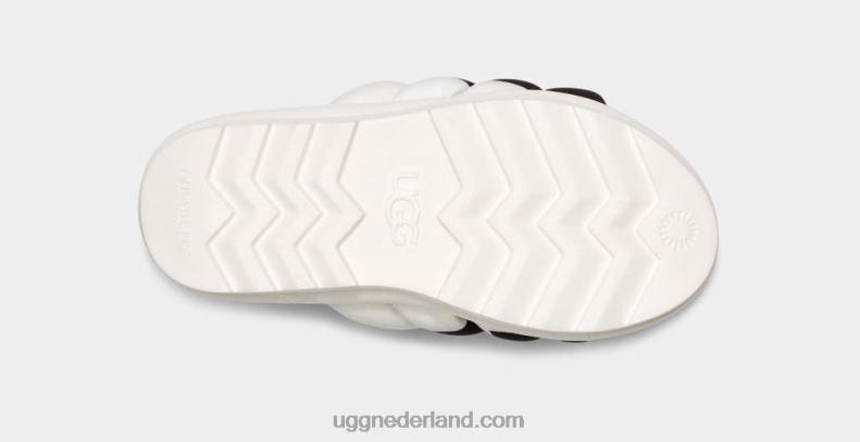 vrouwen wit UGG maxi slide-logo 686ZP2140